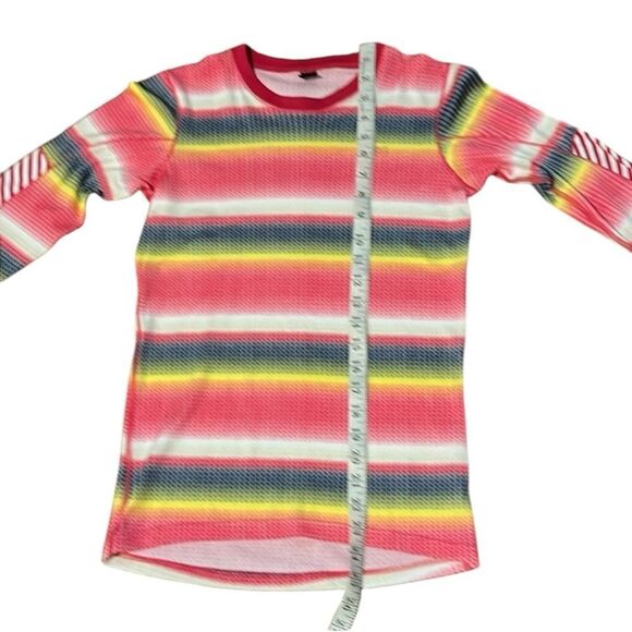 Helly Hansen Multicolor Rainbow Stripe Long Sleeve Top Base Layer Size XS - Picture 6 of 6